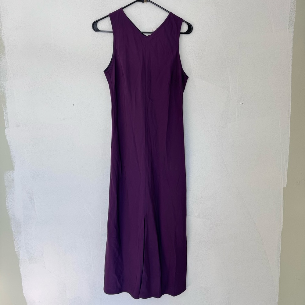 Forte Forte Stretch Crepe Sleeveless Tank Dress in Ruby Purple size 4 NWT NEW